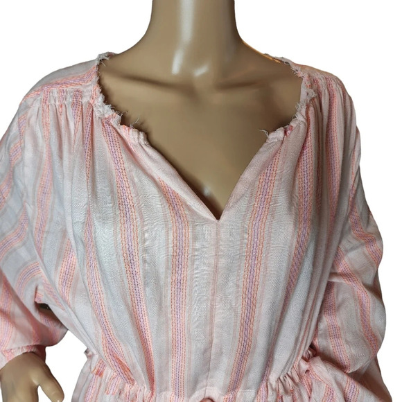 NWT dRA Pink Stripe Oversized flowy dress Viscose Size Medium - Picture 5 of 16